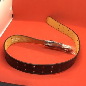 Barbados Leather Black Belt Size Small 30-32